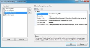 Screenshot of Configure Default Code Generation Settings