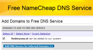 add selected domain
