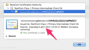certificate valid until 2015