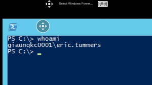 Powershell on iPhone - whoami