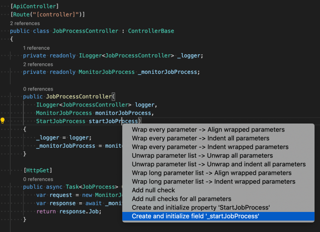 code suggestion with underscore - naming convention applied