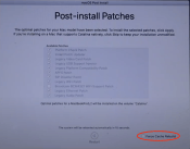 force cache rebuild option in Post-install patches screen
